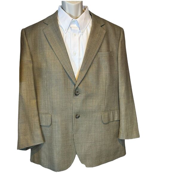 Glen Plaid Wool Silk Blazer 44S – Jos A Bank - Picture 1 of 16